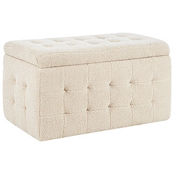 Acheter Beliani Ottoman coffre bouclé beige MICHIGAN