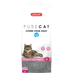 ZOLUX Litière absorbante parfumée Purecat 20 litres.