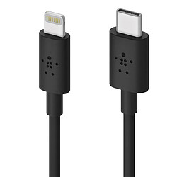 Belkin Câble Lightning vers USB C - Noir 1,2 m - Charge usb-c