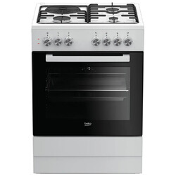 Cuisinière mixte 72l 4 feux blanc - FSE63120DWCS - BEKO