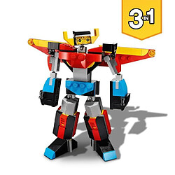 LEGO 31124 Creator 3 en 1 Le Super Robot, Se Transforme en Dragon et en Avion a Réaction, Créatif Pour les Enfants de 7 Ans et 