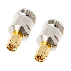 Wewoo Connecteur coaxial RF 2 PCS SMA mâle à N femelle