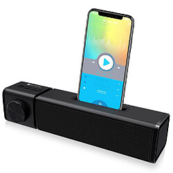 Yonis Enceinte Bluetooth Sans Fil TWS Support Carte TF MP3 FM Appel Mains-Libres