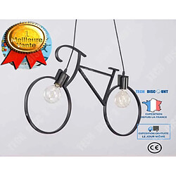 Tech Discount TD® Restaurant lampe personnalité simple rétro pays fer vélo lustre Internet café vélo éclairage