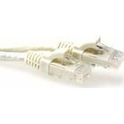 Act Music ACT Ivory 5 meter U/UTP CAT6A patch cable snagless with RJ45 connectors. Cat6a u/utp snagless iv 5.00m (IB3205) 