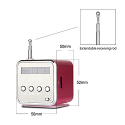 Avis Wewoo Enceinte Bluetooth Haut-parleurs portables avec mini-radio FM multi-fonctions USB pour télé-assistance téléphonique, lecteur de musique MP3 à carte SD / TF, couleur :: ruban