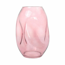 Paris Prix Vase Design en Verre Soufflé Diney 25cm Rose