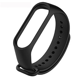 Wewoo Bracelet pour montre connectée Bracelets de en TPU souple Pure Color Xiaomi Mi Band 4hôte non inclus Noir 