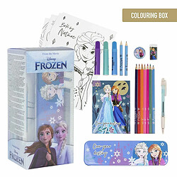 Ensemble de Papeterie Frozen 24 Pièces Bleu pas cher