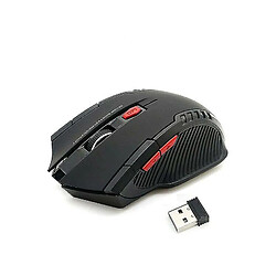 Universal Souris sans fil 2,4 GHz avec Gamer récepteur USB 2000dpi souris pour ordinateur portable PC, noir