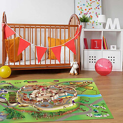 1A2T Tapis enfant CONNECTE MOYEN-AGE Tapis Polyester de House Of Kids