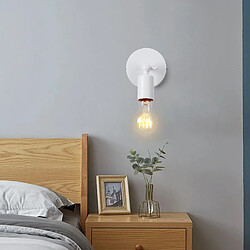 Avis Stoex Applique Murale en Fer Métallique Applique Murale D'Intérieur Rétro Lampe Murale Angle Réglable Pour Chambre À Coucher, Bar, Café, Blanc