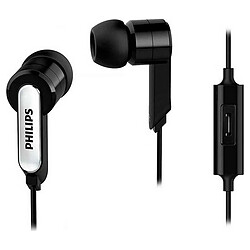 Casques avec Microphone Philips Noir Silicone