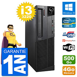 PC Lenovo M92p SFF Intel i3-3220 RAM 4Go Disque Dur 500Go Windows 10 Wifi · Occasion 