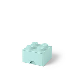 Tiroir en brique LEGO 4 boutons, 1 tiroir, boîte de rangement empilable, 4.7 l