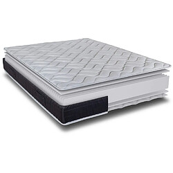 Ebac Matelas 2x90x190 Malta - Mousse - Hauteur 20 cm - 3 zones - Soutien très ferme pas cher