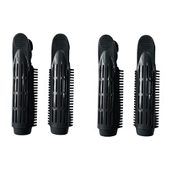 4pcs Styling Bigoudi Roller Wave Coiffure Coiffure DIY Noir