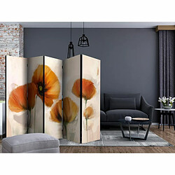 Paris Prix Paravent 5 Volets Poppies Vintage 172x225cm