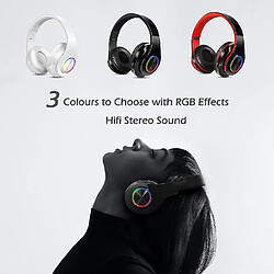 Universal Casque Bluetooth sans fil Yh, écouteur sur-auriculaire, écouteur pliable avec micro-noir intégré pas cher