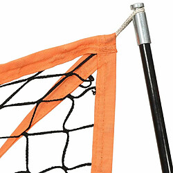 Acheter vidaXL Filet de baseball portable orange et noir 183x182x183 cm