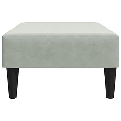 Acheter vidaXL Repose-pied gris clair 77x55x31 cm velours