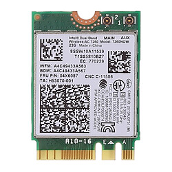 Wewoo Carte réseau sans fil double bande AC1200 NGFF M.2 7260NGW 7260AC pour Lenovo T440 X40 B40 B40 Y40 Y70 7260AC