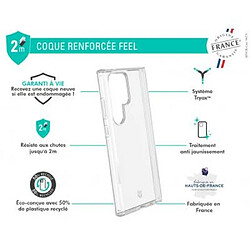 Force Case Coque pour Galaxy S24 ULTRA Renforcée FEEL Système Tryax Inserts 3D Transparent