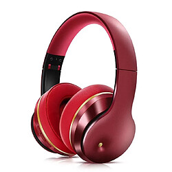 Universal Écouteurs Bluetooth rouges Élimination active du bruit Écouteurs sans fil Bouchons d'oreille Stéréo High Fidelity Basses Sport Casques de jeux avec microphone 