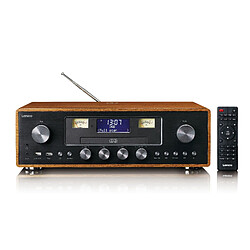 Lenco Radio DAB+/FM avec lecteur CD,USB,Bluetooth® et point de charge sans fil DAR-081WD Marron-Noir