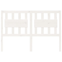 Avis Maison Chic Tête de lit scandinave pour lit adulte,Meuble de chambre Blanc 125,5x4x100 cm Bois massif de pin -MN52964