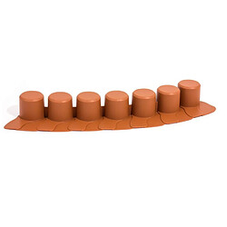 Palissade de jardin Bordure pelouse IPAL7 4,05m terracotta