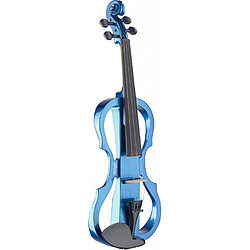 Pack Violon électrique Stagg EVN X-4/4 bleu métallique + étui + casque 