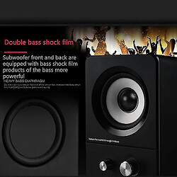 Avis Universal Note de carnet de subwoofer stéréo Desktop 3.5 mm audio HIF Portable Multimediaspeakers (noir)