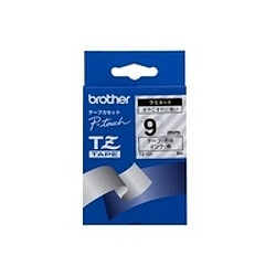 Brother Black on Clear Gloss Laminated Tape, 9mm label-making tape