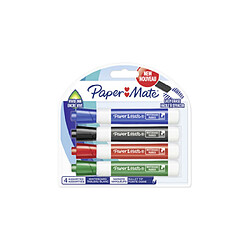 Paperstore Paper:Mate Marqueur pour tableau blanc, ogive, blister de 4 ()