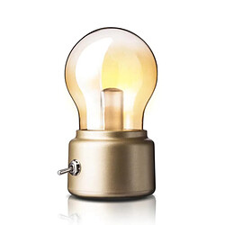 Universal Vintage LED Ampoule Night Light Retro USB 5V Rechargeable Batterie Luminaire Luminaire de bureau de bureau Lumières de bureau portables | Lumières de nuit LED 