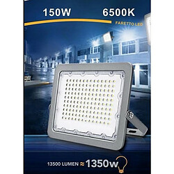 Tradex LED FLOODLIGHT OUTDOOR IP65 GREY LIGHT 6500K 4000K 3000K FS150W-G5 150w Led Floodlight Outdoor Ip65 Grey Light 6500k 4000k 3000k Fs150w-g5 -blanc Froid-