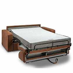 Acheter Inside 75 Canapé lit 2-3 places DREAMER convertible EXPRESS 120cm matelas 16 cm microfibre marron