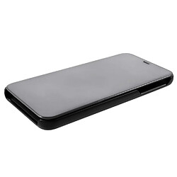 Acheter Etui en PU surface de rétroviseur de fenêtre de vue noir pour votre Samsung Galaxy J4 Plus