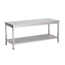 Table Inox Professionnelle Etagère Basse - Gamme 700 - Gastro M 