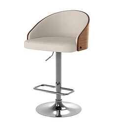 Rendez Vous Deco Chaise de bar Carmelo beige 63/84 cm 