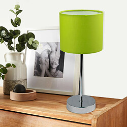 Avis Corep Lampe a poser tactile touch pied metal abat jour vert anis luminaire moderne