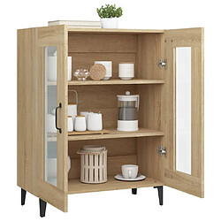 Maison Chic Buffet,Meuble de Rangement,commode pour salon,Cuisine chêne sonoma 69,5x34x90 cm bois d'ingénierie -MN33570 pas cher