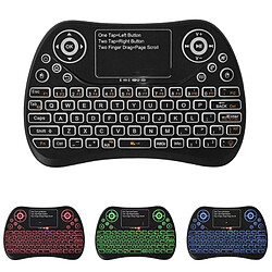 Wewoo Mini clavier sans fil avec pavé tactile rechargeable Fly Mouse 2.4GHz Smart Game rétroéclairé à trois couleurs