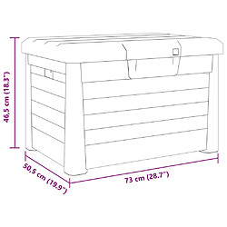 vidaXL Boîte à coussins d'extérieur anthracite polypropylène pas cher