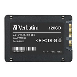 Disque SSD interne 120GO Verbatim VI500 SATA III pas cher