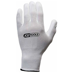 KS Tools Gants de travail 12 paires Taille L Blanc 310.0450