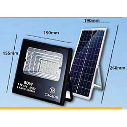 Tradex LED PANNEAU SOLAIRE PHOTOVOLTAÏQUE 60W AVEC TWILIGHT IP67 LED-9014