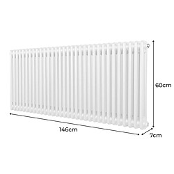 Acheter Monstershop Radiateur Traditionnel à Double Colonne – 600 x 1462 mm – Blanc