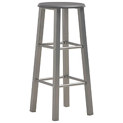 vidaXL Tabourets de bar lot de 2 anthracite MDF